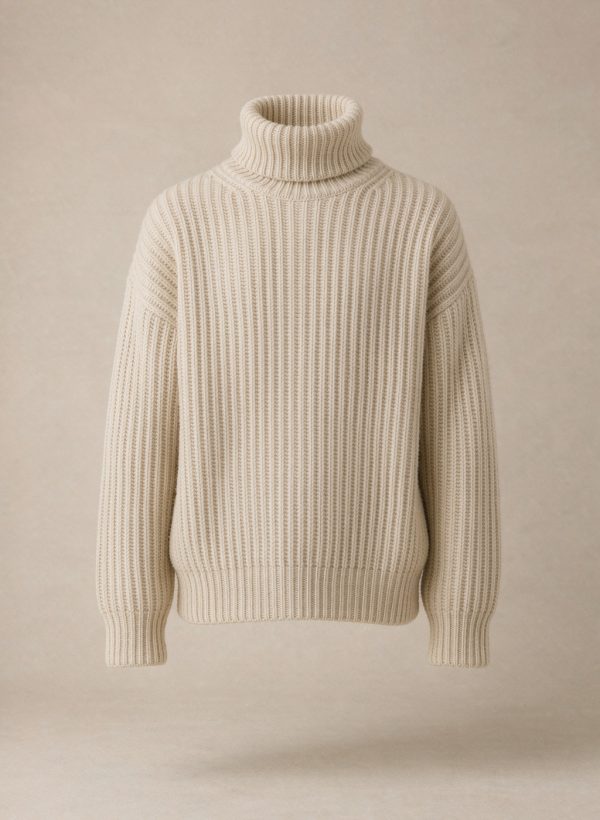 Knit Cream Rollneck